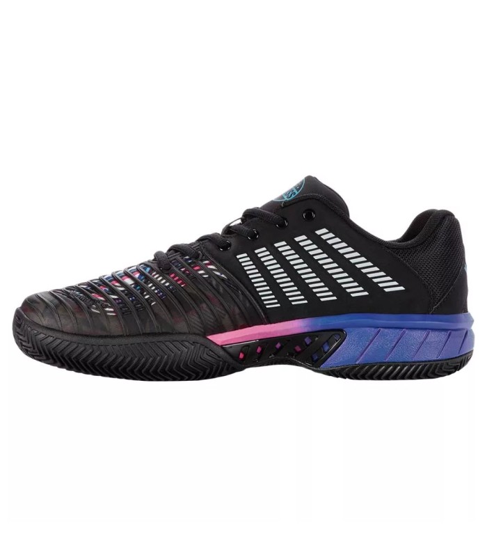 K-Swiss Express Light 3 Black Blue Pink paddle shoes | IPONTENNIS
