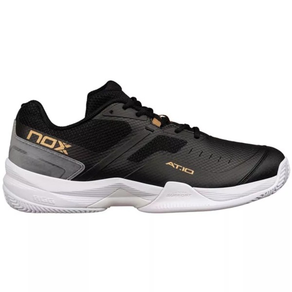 Tenis Nox AT10 Pro Preto e Ouro | IPONTENNIS