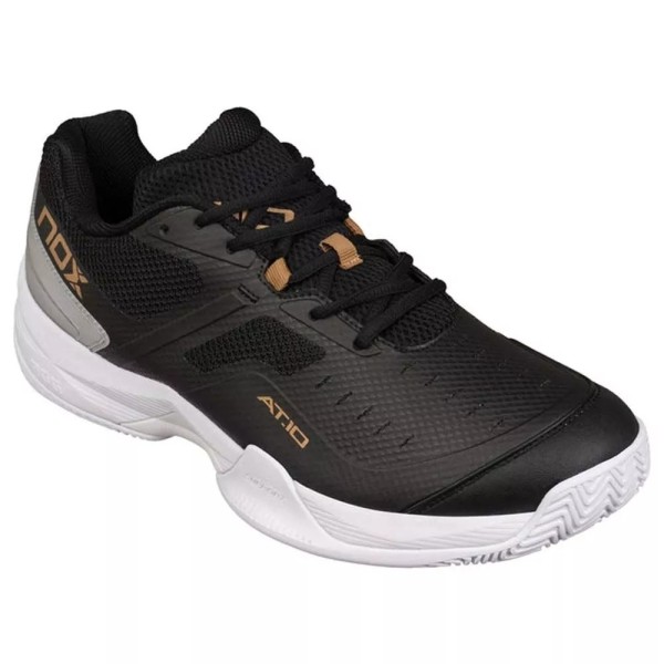 Tenis Nox AT10 Pro Preto e Ouro | IPONTENNIS