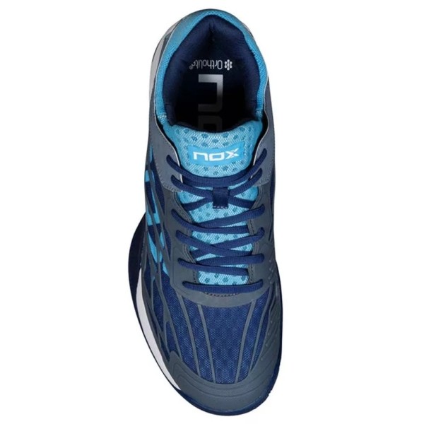 Tenis Nox AT10 Lux Cinza Azul | IPONTENNIS