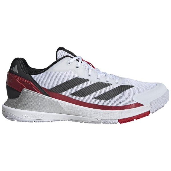 Adidas Crazyquick LS Padel Shoes White Black Red | IPONTENNIS