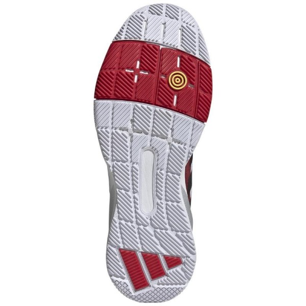 Adidas Crazyquick LS Padel Shoes White Black Red | IPONTENNIS