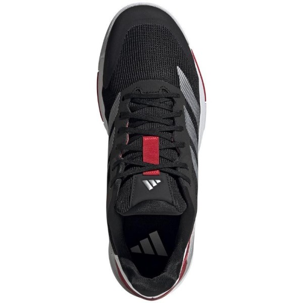 Adidas Crazyquick LS Padel Shoes Black Silver Red | IPONTENNIS