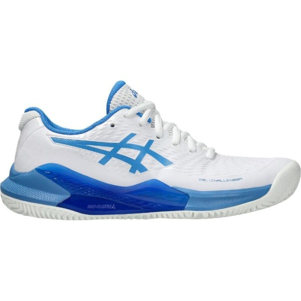 Asics Gel Challenger 14 Clay White Blue Women's Shoes | IPONTENNIS