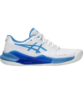 Asics Gel Challenger 14 Clay White Blue Women's Shoes | IPONTENNIS