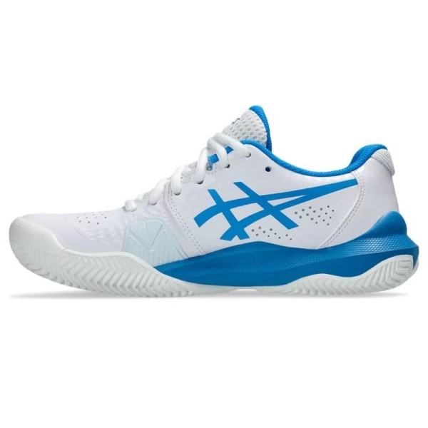 Asics Gel Challenger 14 Clay White Blue Women's Shoes | IPONTENNIS