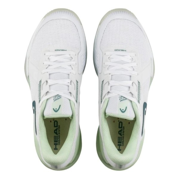 Zapatillas Head Sprint Pro 4.0 Blanco Verde Mujer Oferta + Barato 4