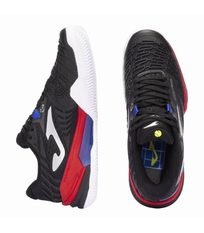 Tenis Joma Roland 2401 Preto Vermelho | IPONTENNIS