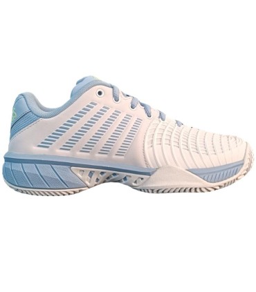 K-swiss Express Light 3 HB Clay White Blue Green Women's Shoes | IPONTENNIS