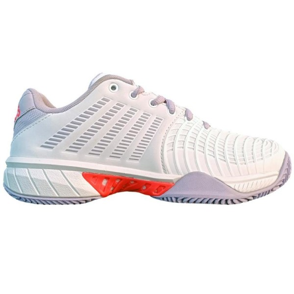 K-swiss Express Light 3 HB Clay White Purple Women's Shoes | IPONTENNIS