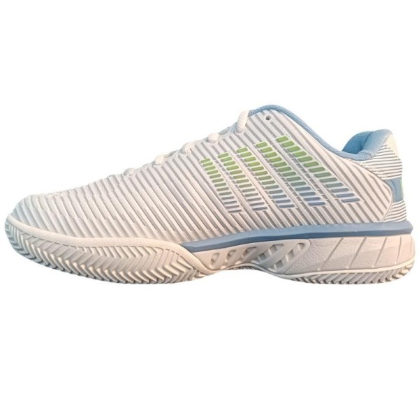 Tenis K-Swiss Hypercourt Express 2 HB Clay Branco Azul Verde Mulher | IPONTENNIS