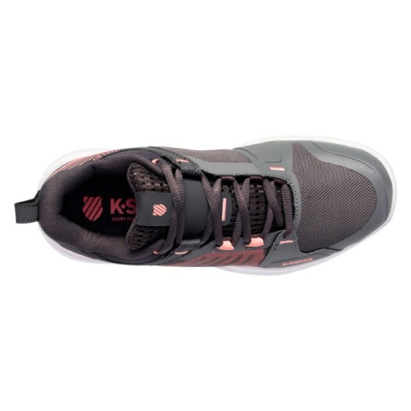 K-Swiss Ultrashot Team Gray Pink Women's Shoes | IPONTENNIS