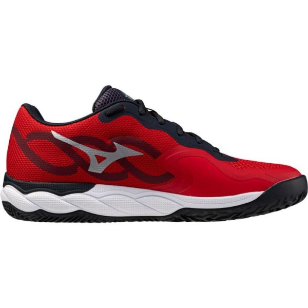 Tenis Mizuno Wave Enforce Court Padel Vermelho Branco Preto | IPONTENNIS