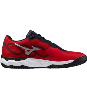 Mizuno Wave Enforce Court Padel Red White Black Shoes | IPONTENNIS