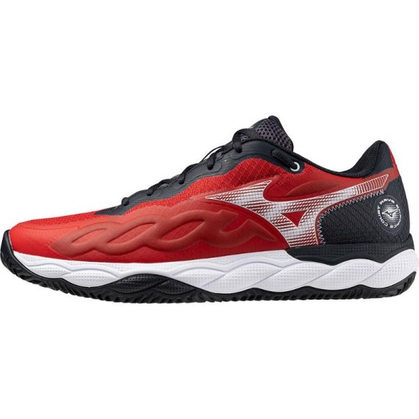Tenis Mizuno Wave Enforce Court Padel Vermelho Branco Preto | IPONTENNIS