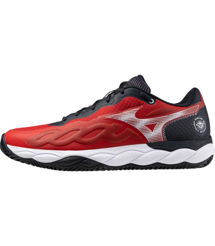 Mizuno Wave Enforce Court Padel Red White Black Shoes | IPONTENNIS