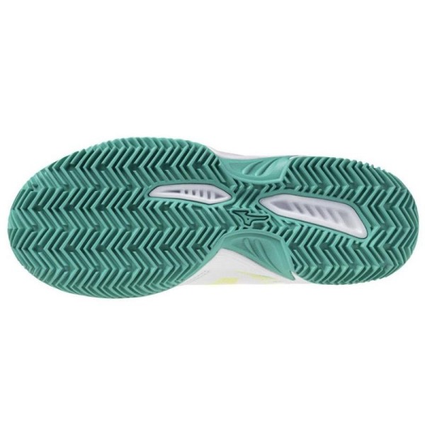 Mizuno Break Shot 4 Clay White Black Lime Women's Tennis Shoes | IPONTENNIS