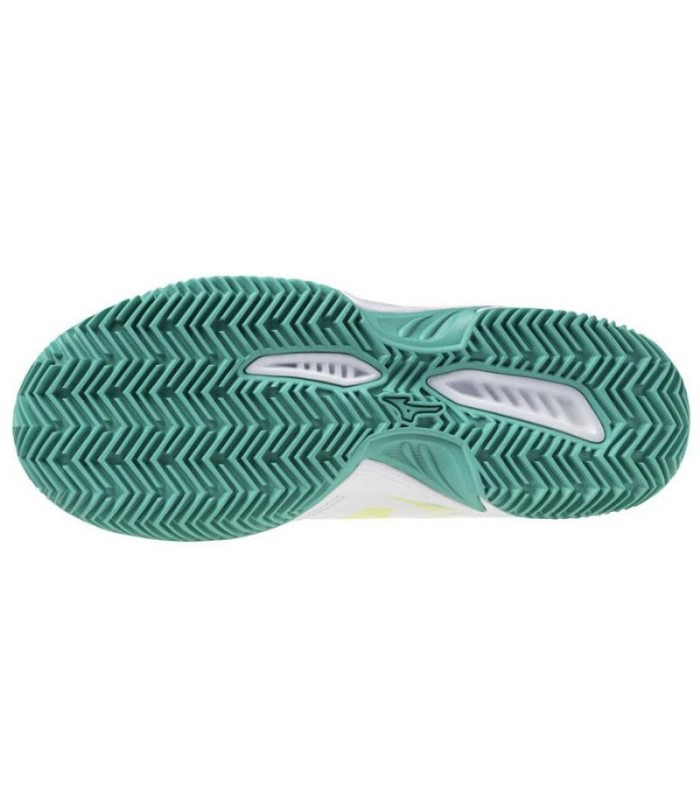 Mizuno Break Shot 4 Clay White Black Lime Women's Tennis Shoes | IPONTENNIS