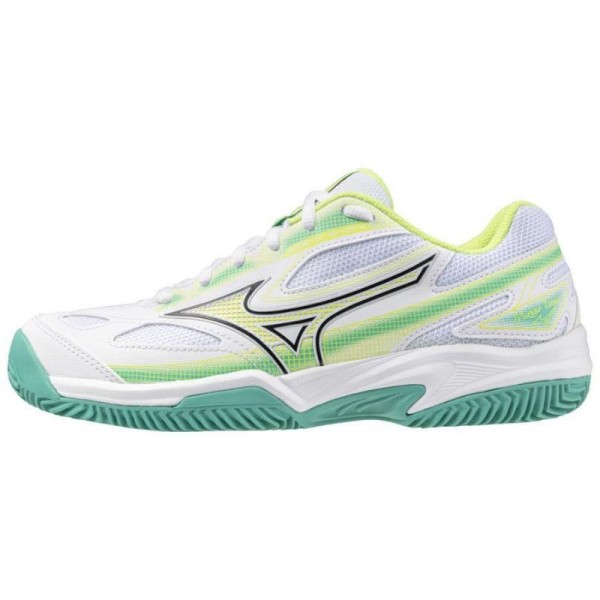 Tenis Mizuno Break Shot 4 Clay Branco Preto Lima Mulher | IPONTENNIS