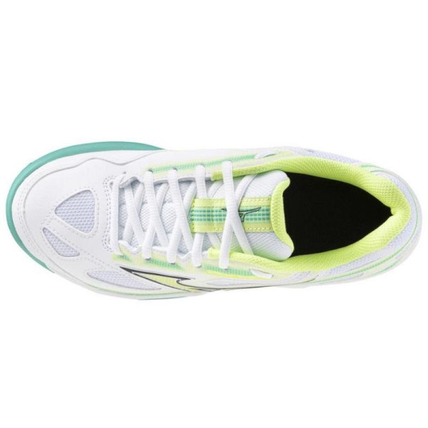 Tenis Mizuno Break Shot 4 Clay Branco Preto Lima Mulher | IPONTENNIS