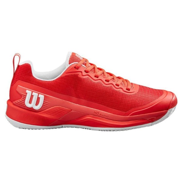 Zapatillas Wilson Rush Pro 4.5 Clay Rojo Blanco Oferta + Barato 1