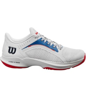 Wilson Hurakn 2.0 White Blue Red Women's Shoes | IPONTENNIS