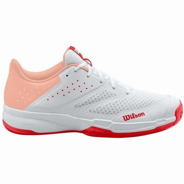 Tenis Wilson Kaos Stroke 2.0 Branco Coral Mulher | IPONTENNIS