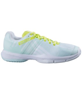 Tenis Babolat Sensa Azul Amarelo Fluorescente Mulher | IPONTENNIS