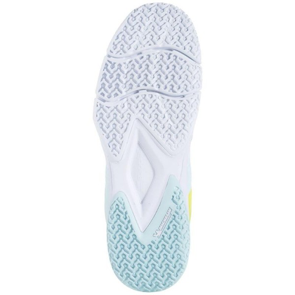 Tenis Babolat Sensa Azul Amarelo Fluorescente Mulher | IPONTENNIS