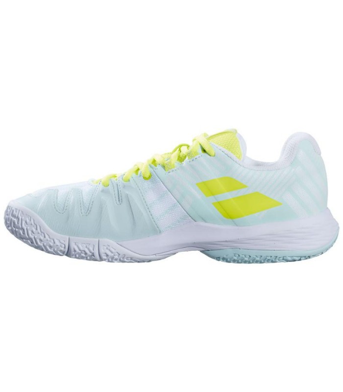 Babolat Sensa Blue Fluorescent Yellow Women's Shoes | IPONTENNIS