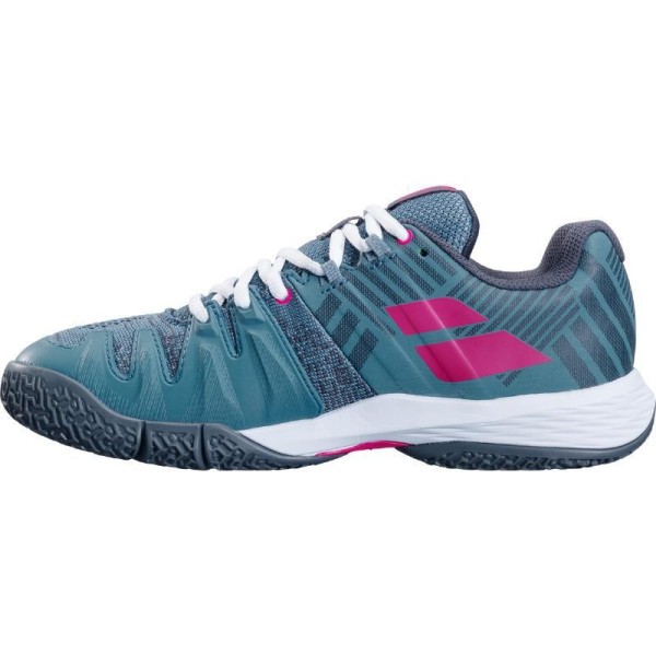 Chaussures Babolat Sensa Bleu Atlantique Blanc Femme  | Ipontennis
