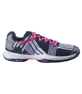 Zapatillas Babolat Sensa Blanco Negro Fucsia Mujer 1