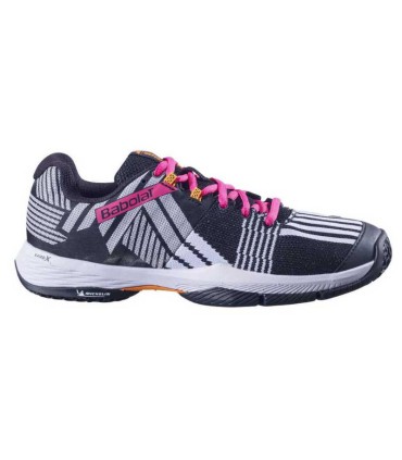 Babolat Sensa White Black Fuchsia Women's Shoes | IPONTENNIS
