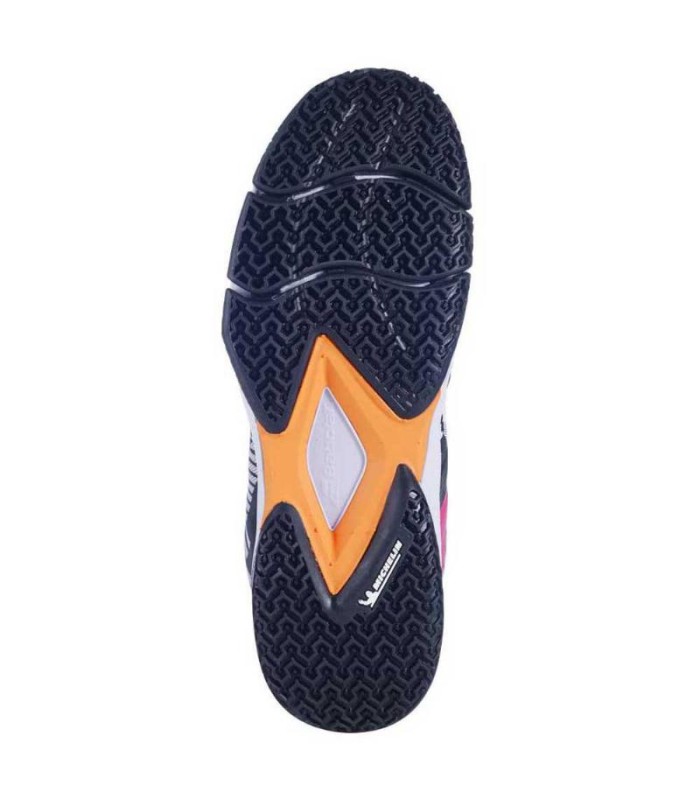 Babolat Sensa White Black Fuchsia Women's Shoes | IPONTENNIS