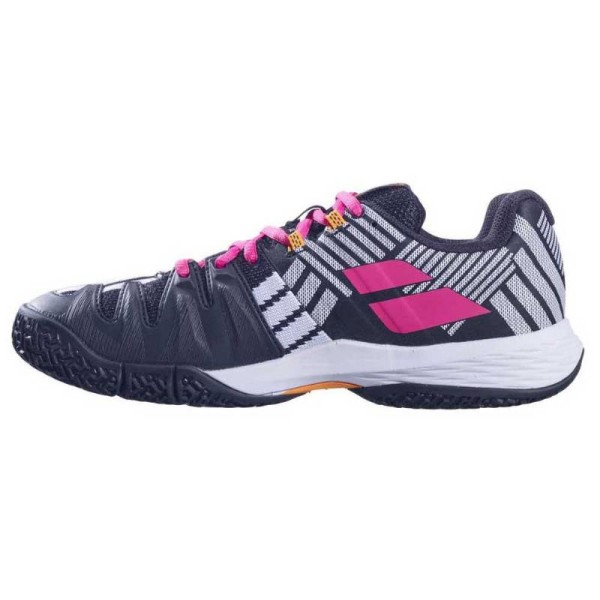 Zapatillas Babolat Sensa Blanco Negro Fucsia Mujer 3