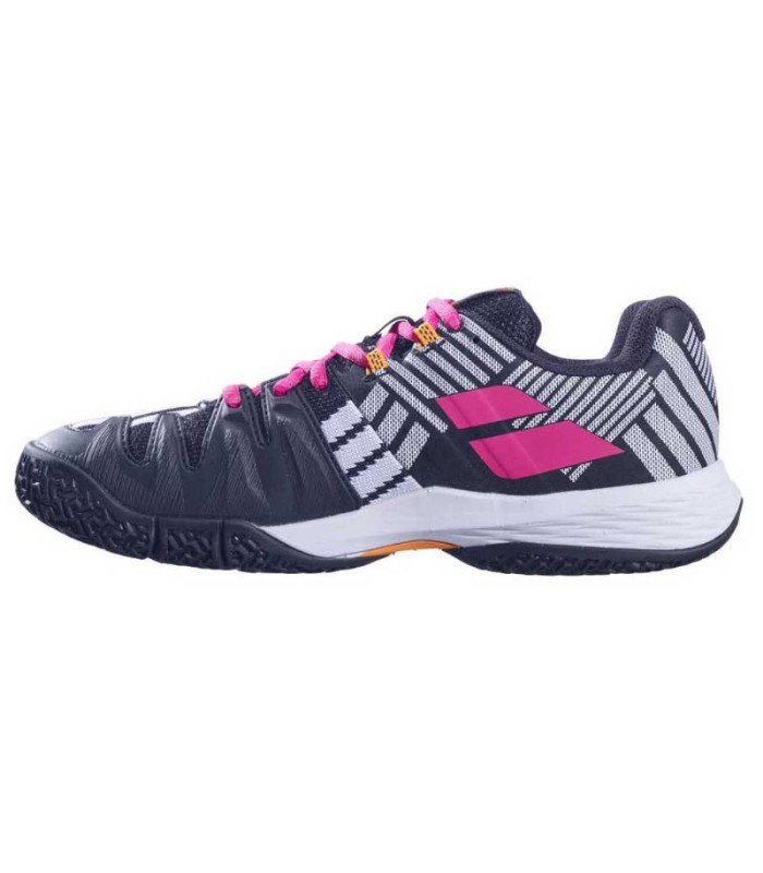 Zapatillas Babolat Sensa Blanco Negro Fucsia Mujer 3