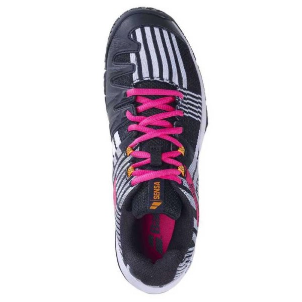 Zapatillas Babolat Sensa Blanco Negro Fucsia Mujer 5