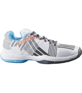 Zapatillas Babolat Sensa Blanco Turquesa Mujer 1