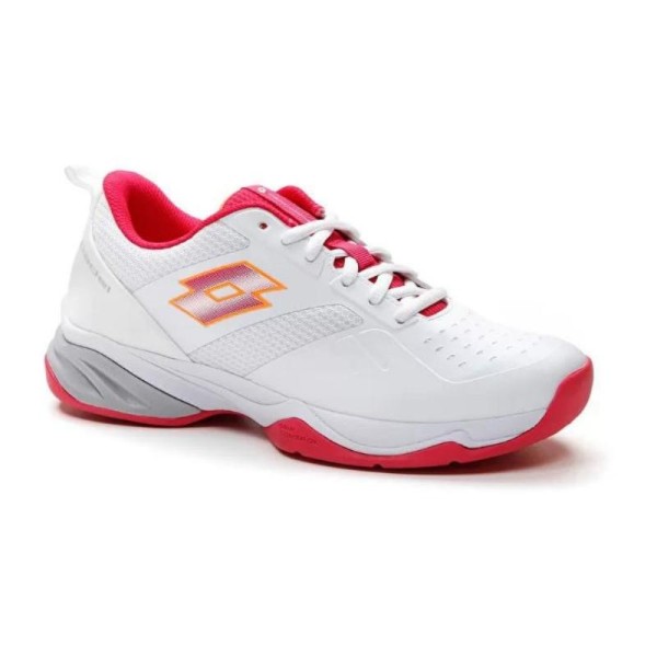 Zapatillas Lotto Superrapida 400 V Blanco Rosa Mujer 4