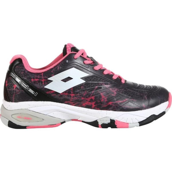 Zapatillas Lotto Superrapida 200 IV Negro Fucsia Mujer Oferta + Barato 1
