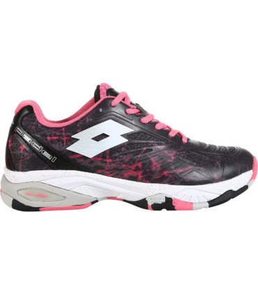 Zapatillas Lotto Superrapida 200 IV Negro Fucsia Mujer Oferta + Barato 1