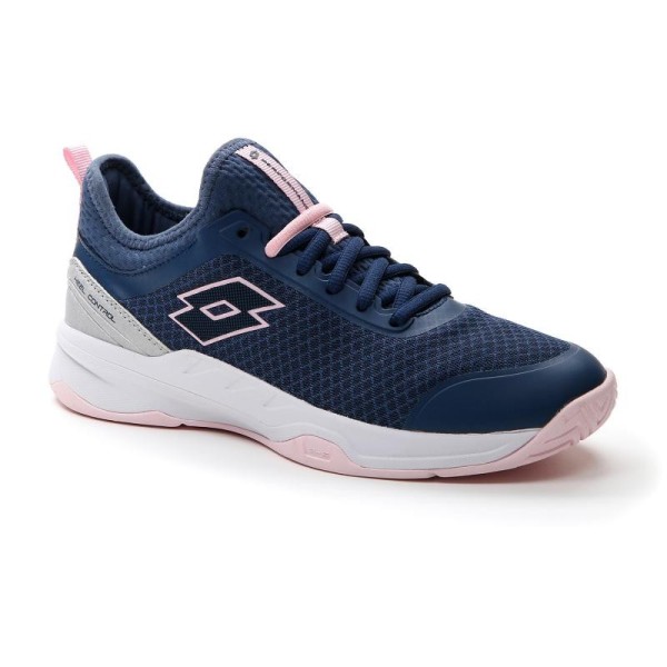 Lotto Mirage 500 II Blue Denim Pink Grey Metal Women's Shoes | IPONTENNIS
