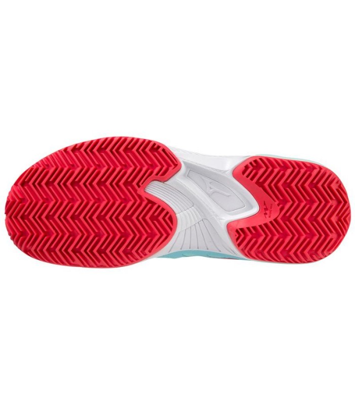 Mizuno Wave Exceed Tour 5 CC Turquoise White Women's Shoes | IPONTENNIS