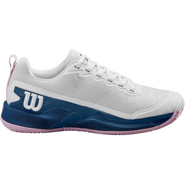 Wilson Rush Pro 4.5 Clay White Blue Women's Shoes | IPONTENNIS