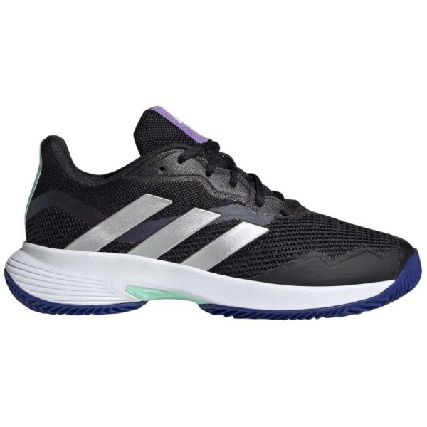 Zapatillas Adidas CourtJam Control Negro Nucleo Plata Mujer 1