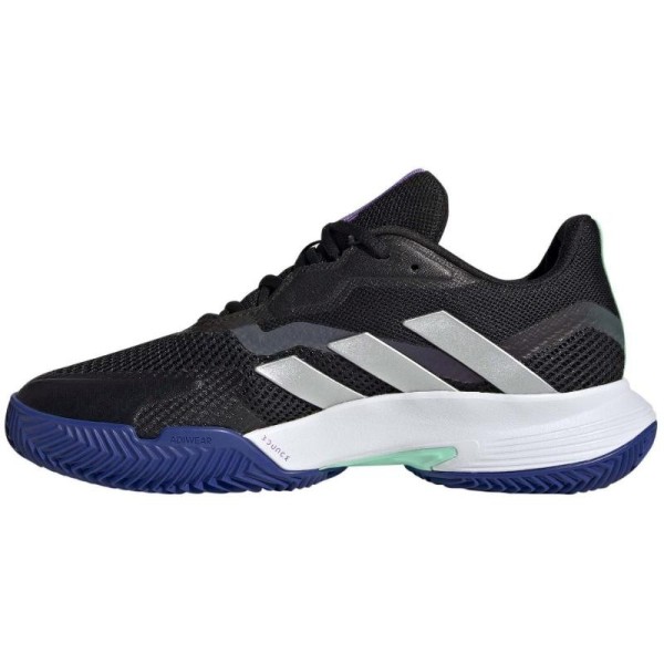 Zapatillas Adidas CourtJam Control Negro Nucleo Plata Mujer 3