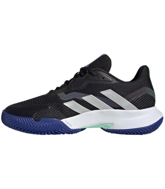 Zapatillas Adidas CourtJam Control Negro Nucleo Plata Mujer 3
