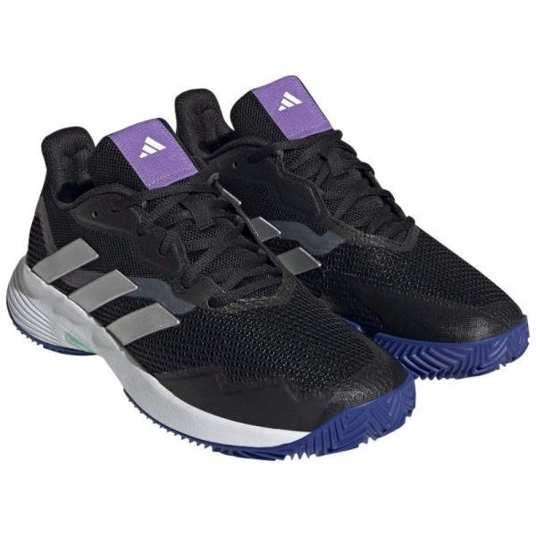 Zapatillas Adidas CourtJam Control Negro Nucleo Plata Mujer 4