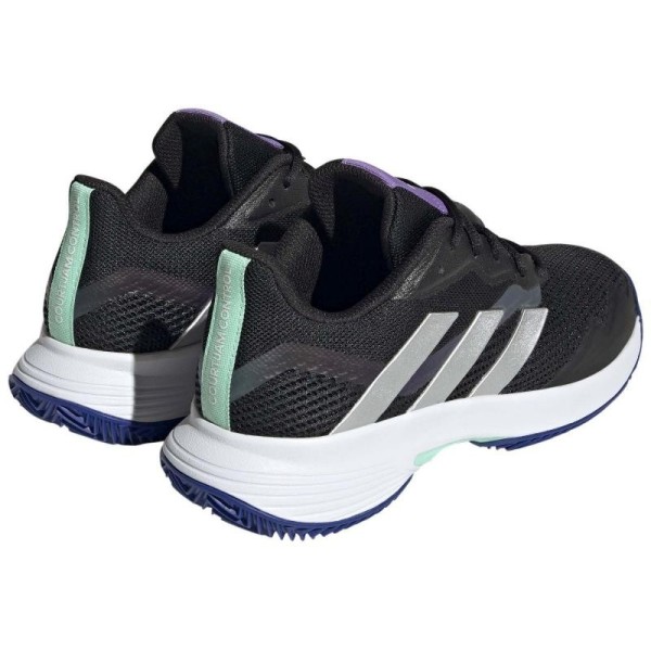 Zapatillas Adidas CourtJam Control Negro Nucleo Plata Mujer 5