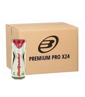 Caja de 24 botes de 3 pelotas Bullpadel Premium Pro 1